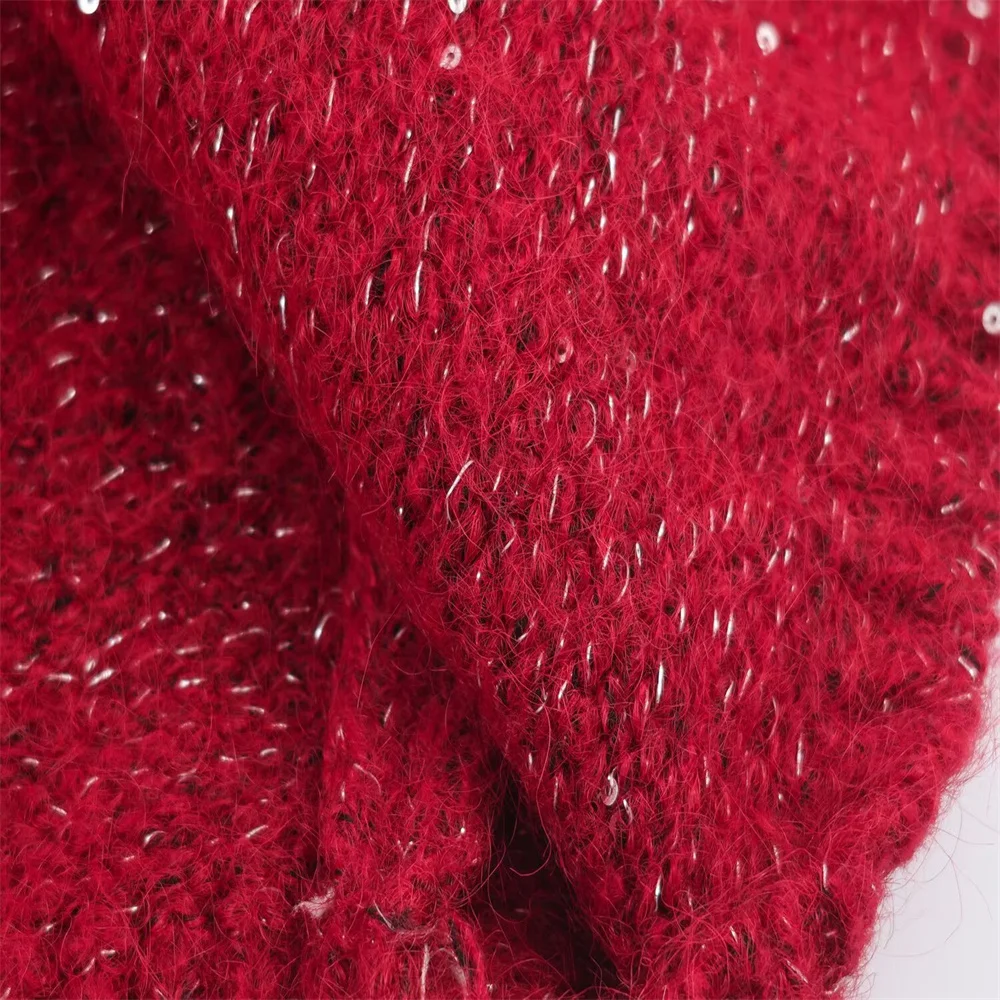 Women’s Simple French Style Open Knit Cardigan - Image 6