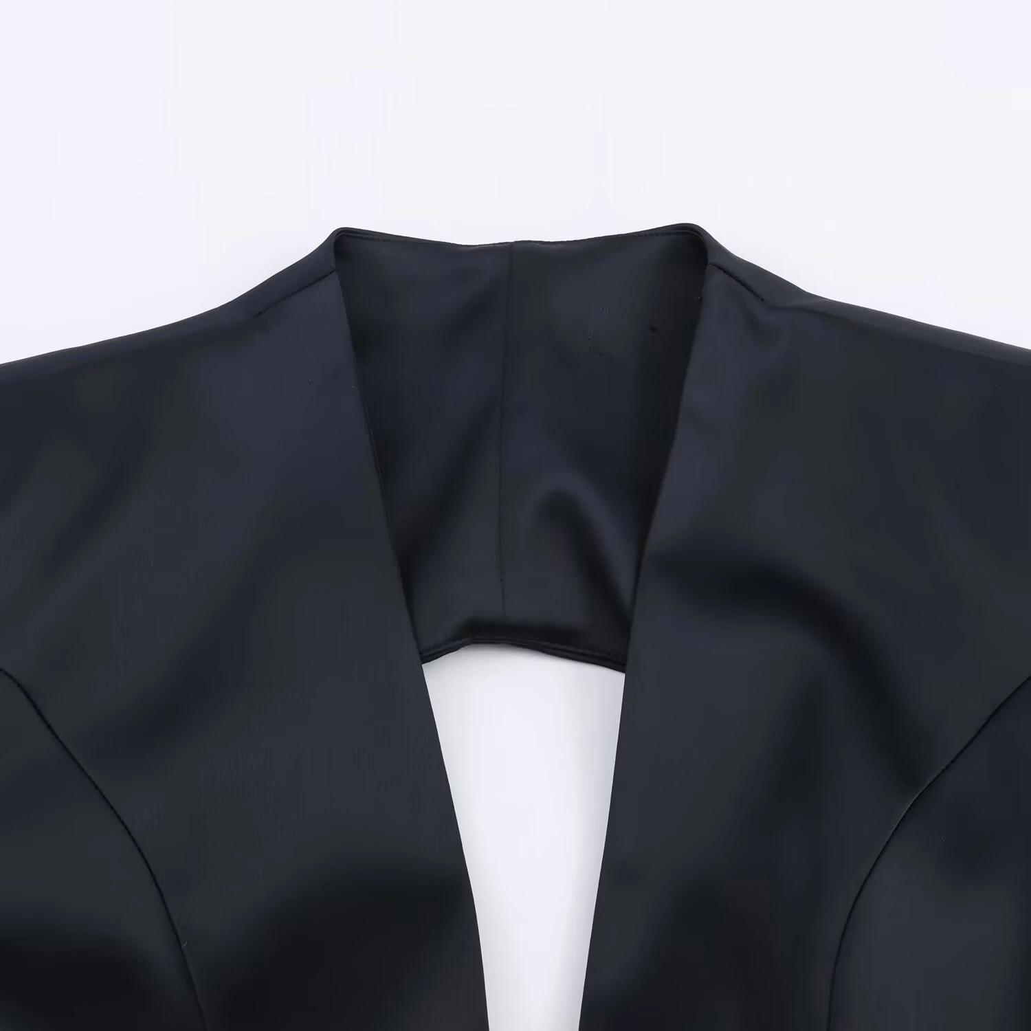 Women’s 2025 Deep V-Neck Balloon Sleeve Mini Dress - Image 3