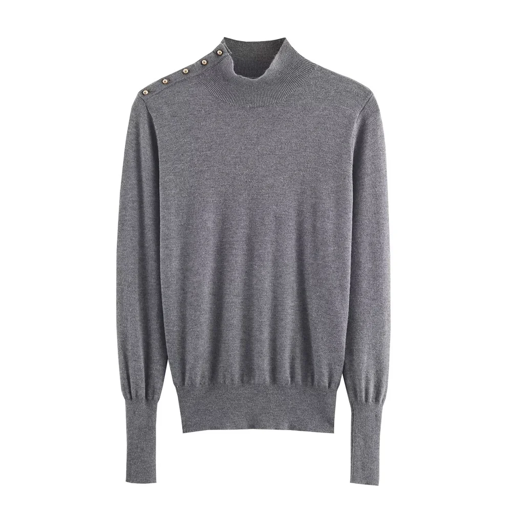 Women's Commuter Style Long Sleeve Knit Top - Image 2