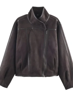 Women’s American Retro One-Piece Fur Coat