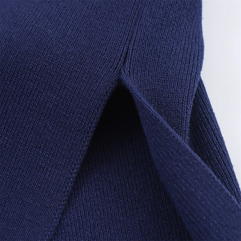 Autumn Hollow Embroidery Knit Top - Image 6