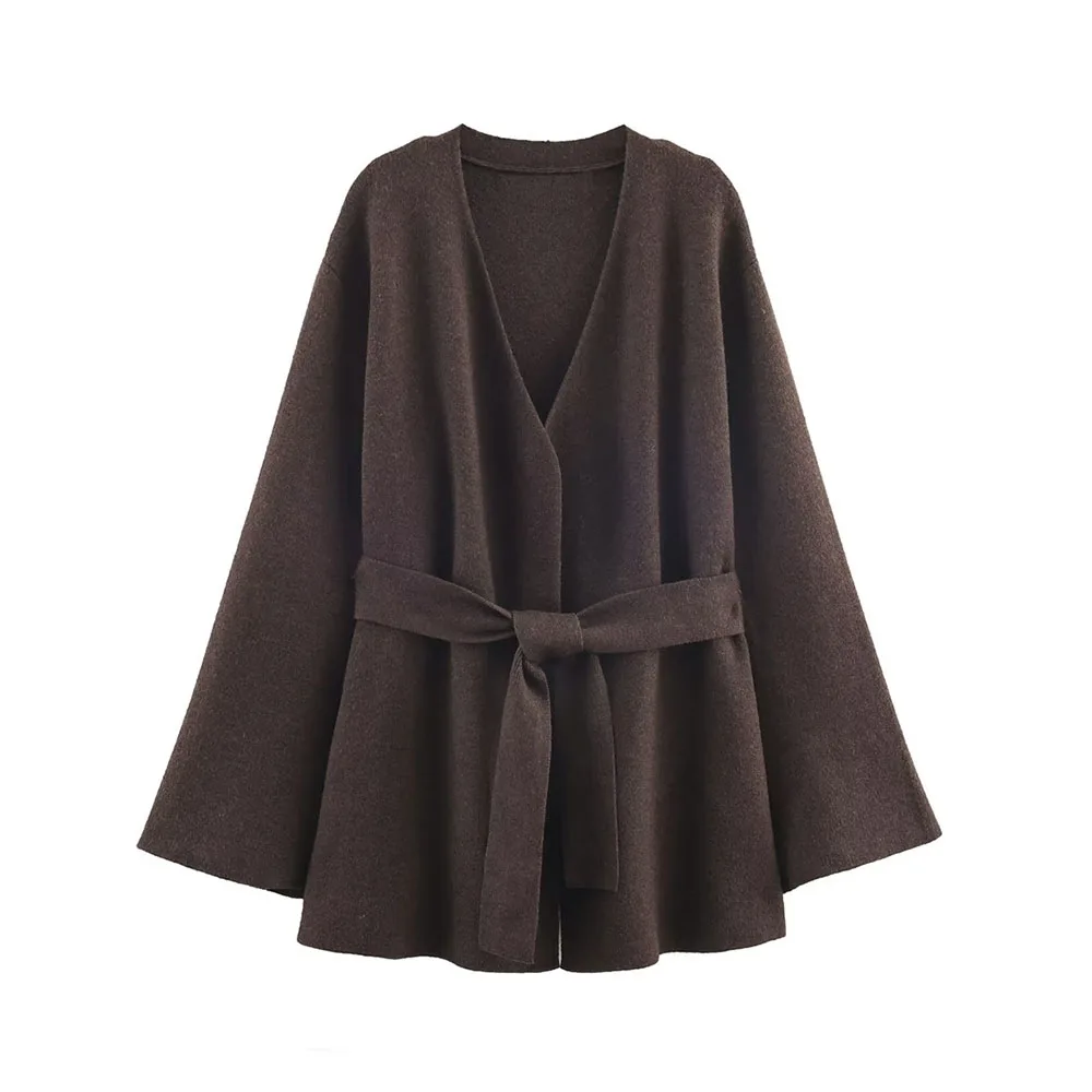 Women’s Winter Belted Knitted Coat