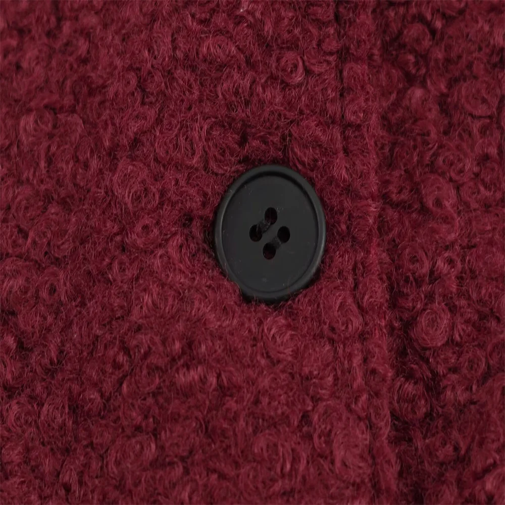 Autumn Slim Fit Wool Loop Coat - Image 4