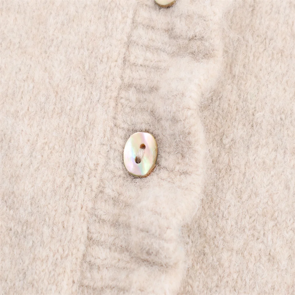 Autumn Layered Decorative Knit Jacket - Image 4