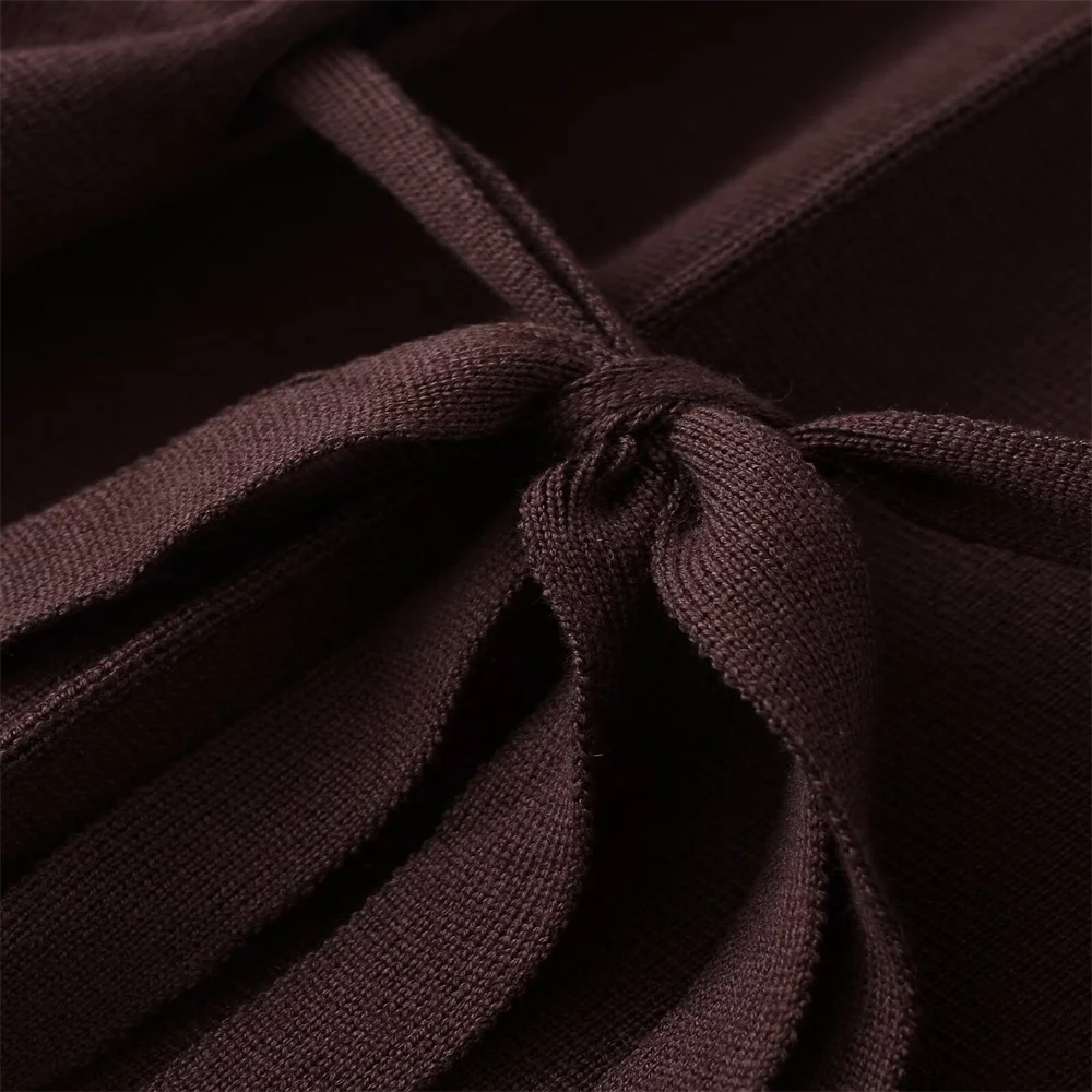 Women’s Autumn Bubble Sleeve Knit Top - Image 4