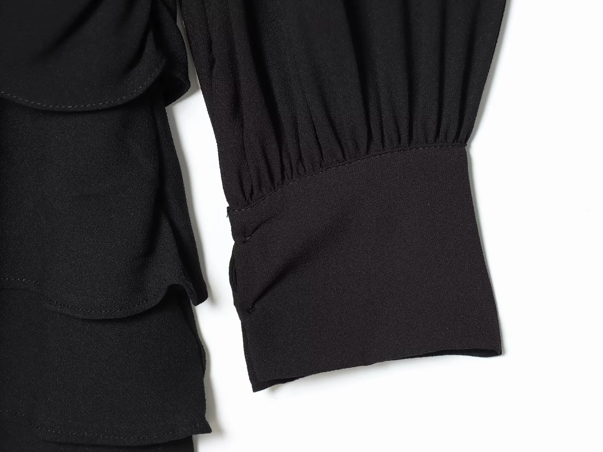 2025 Winter V-Neck Layered Short Dress - Image 4