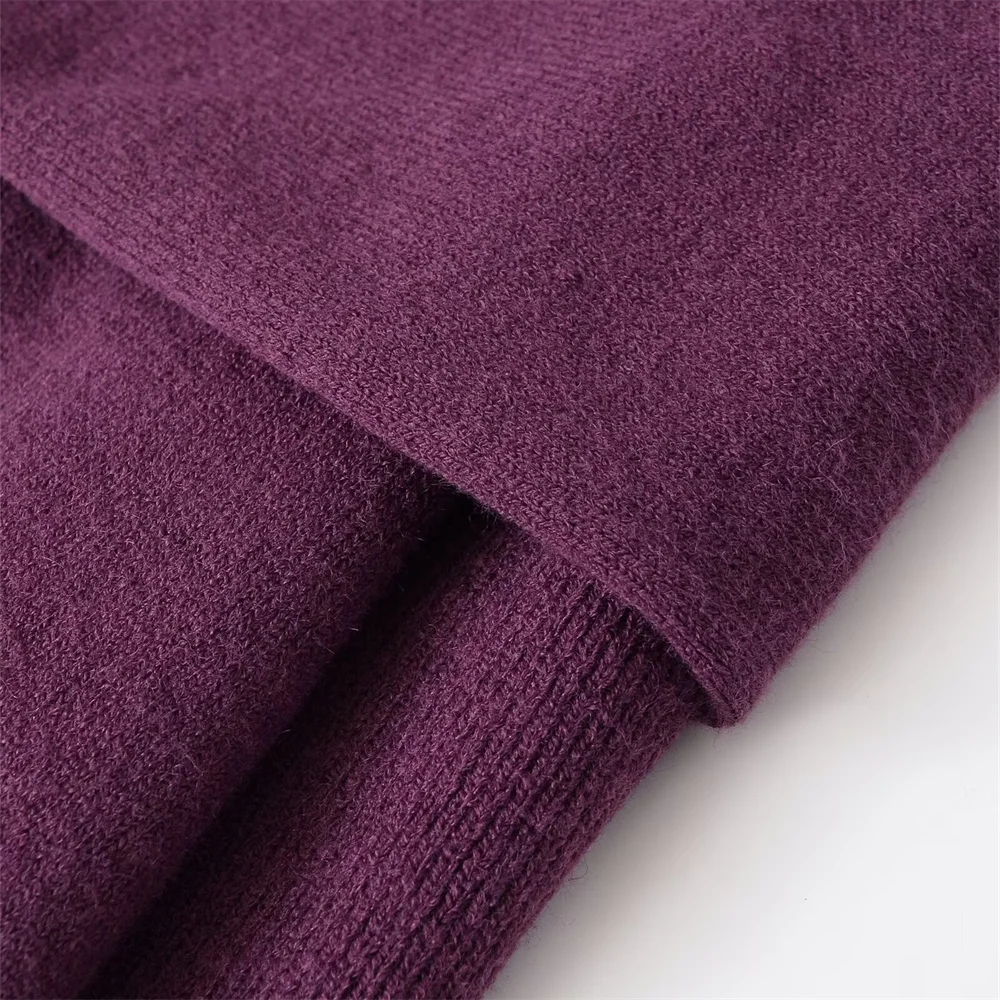 Winter Women’s Curled Edge Off-Shoulder Sweater - Image 6