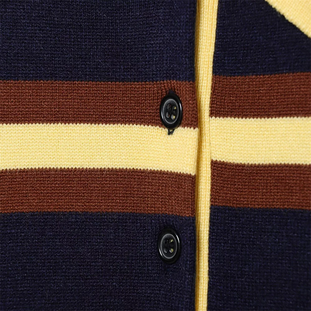 Autumn Simple Striped Knit Shirt - Image 4