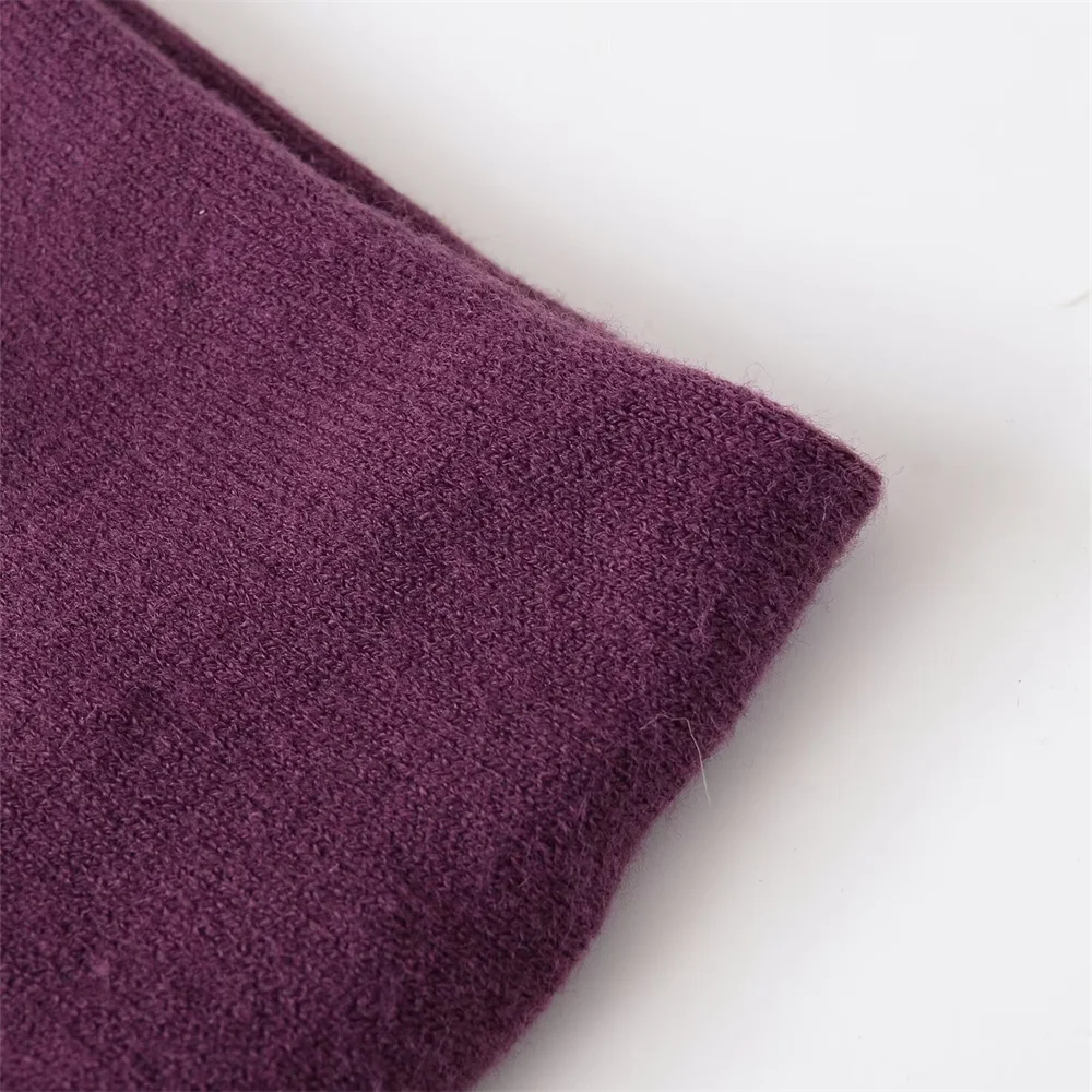 Winter Women’s Curled Edge Off-Shoulder Sweater - Image 5