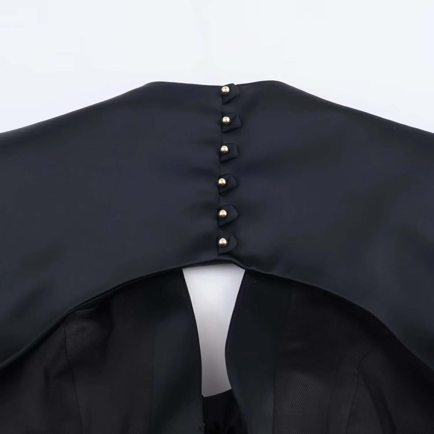 Women’s 2025 Deep V-Neck Balloon Sleeve Mini Dress - Image 4