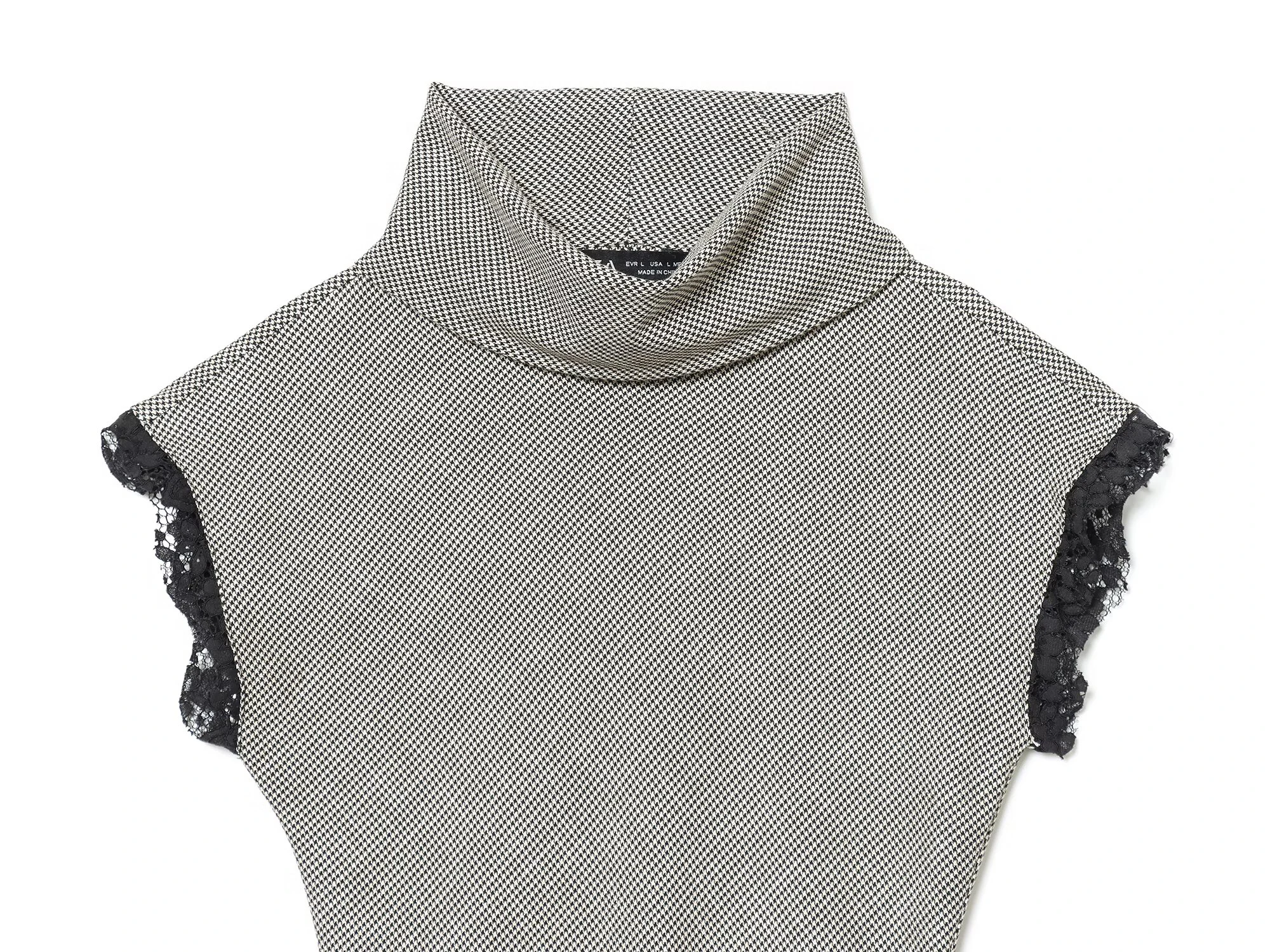 Winter Women's Stand Collar Sleeveless Lace Vest - Image 3