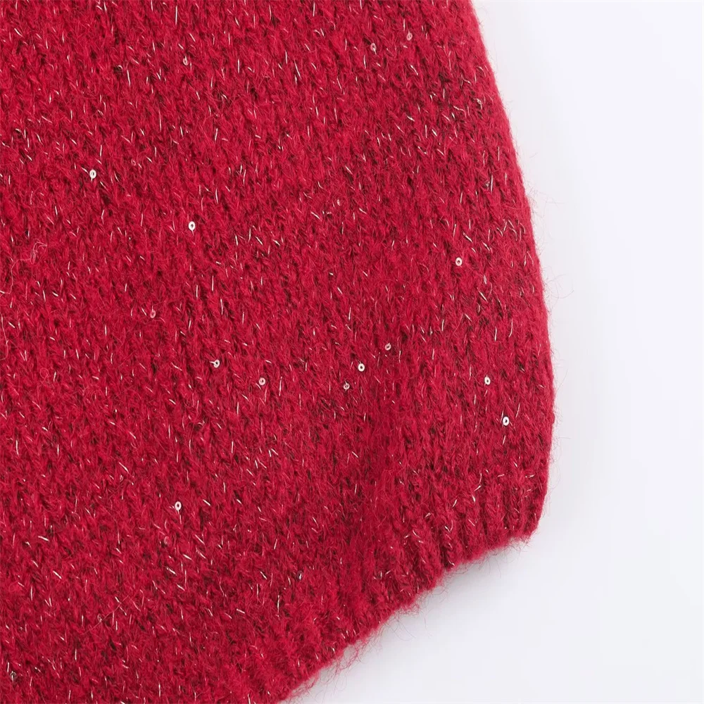 Women’s Simple French Style Open Knit Cardigan - Image 5