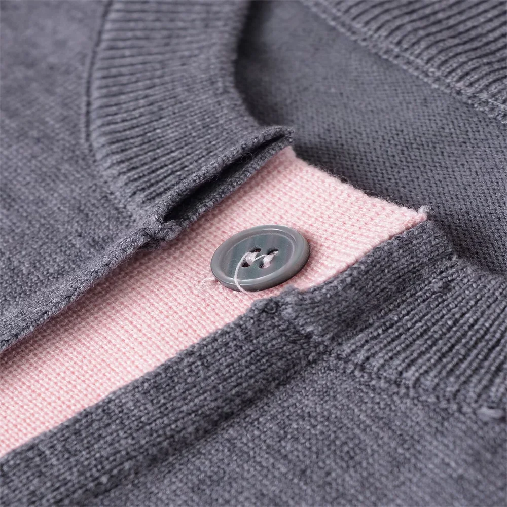 Women’s Autumn Button Detail Knit Top - Image 3