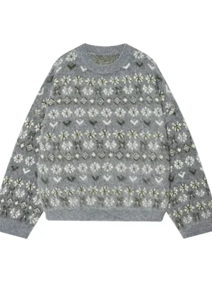 Autumn Women’s French Jacquard Knit Sweater