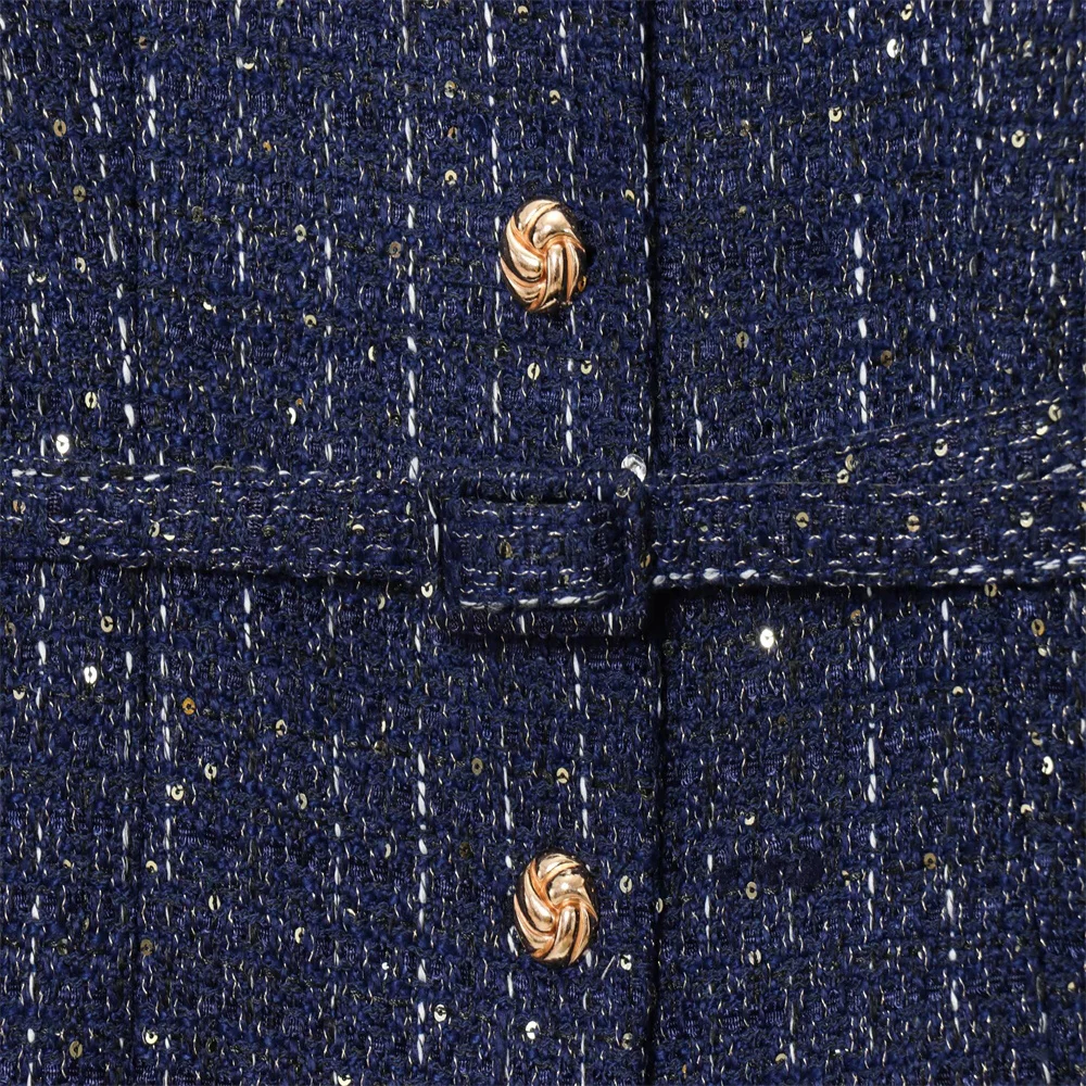 Winter Women’s Woolen Long Sleeve Jacket - Image 4