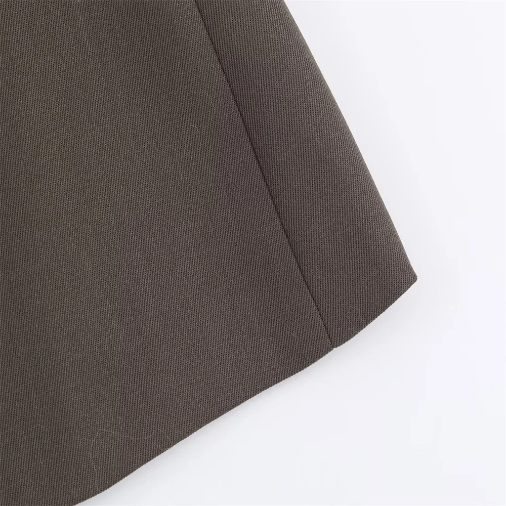 Autumn Blend Suit Jacket & Pleated Skirt Set - Image 6