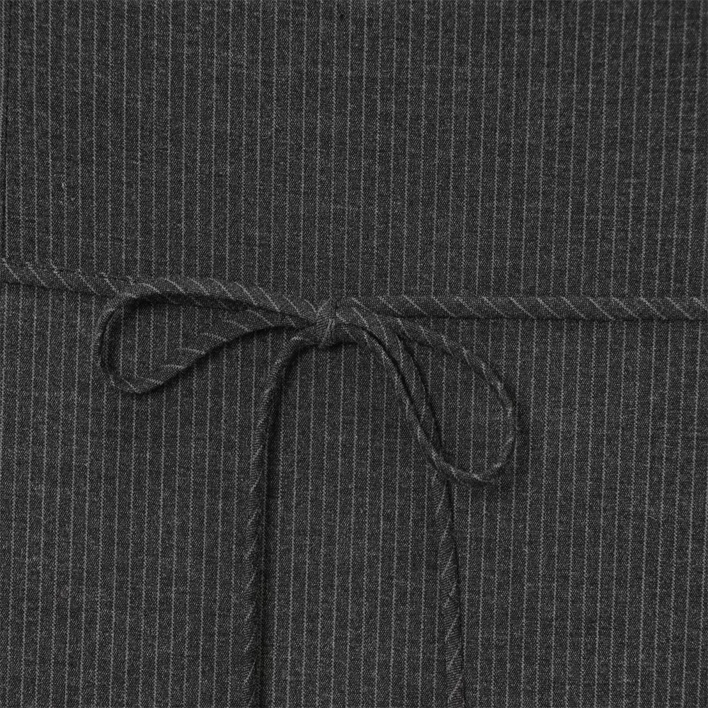 Autumn Suspender Pleated Stripe Mini Dress - Image 4