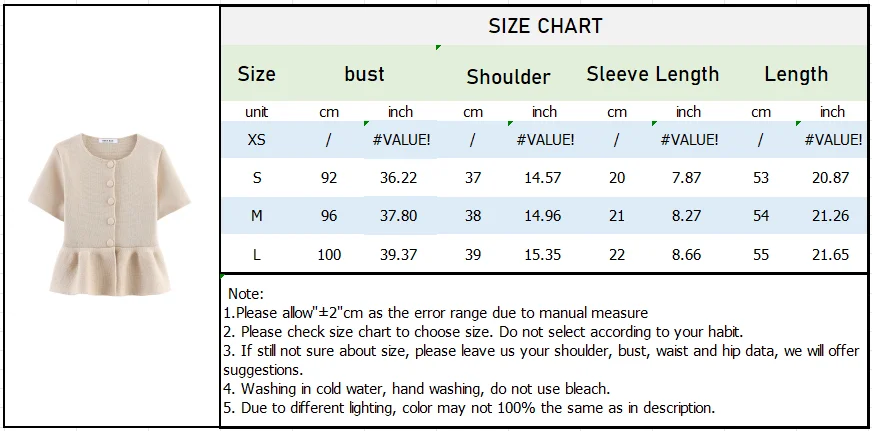 Autumn Round Neck Button Knit Jacket & Skirt Set - Image 7