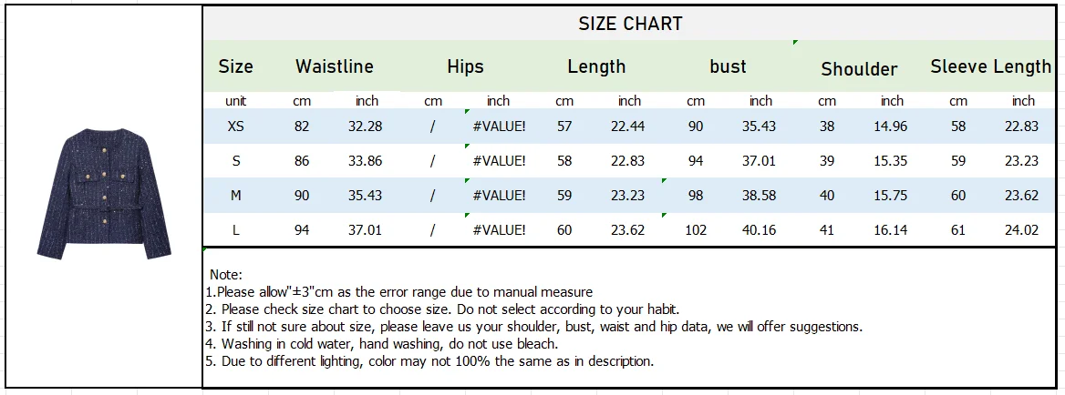 Winter Women’s Woolen Long Sleeve Jacket - Image 7