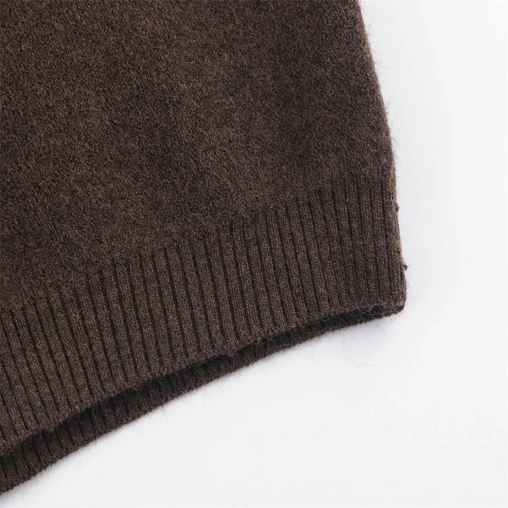 Autumn Interwoven Layered Knit Jacket - Image 6