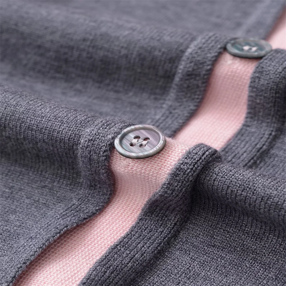 Women’s Autumn Button Detail Knit Top - Image 4