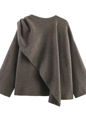 2025 Winter Double-Breasted Knit Coat