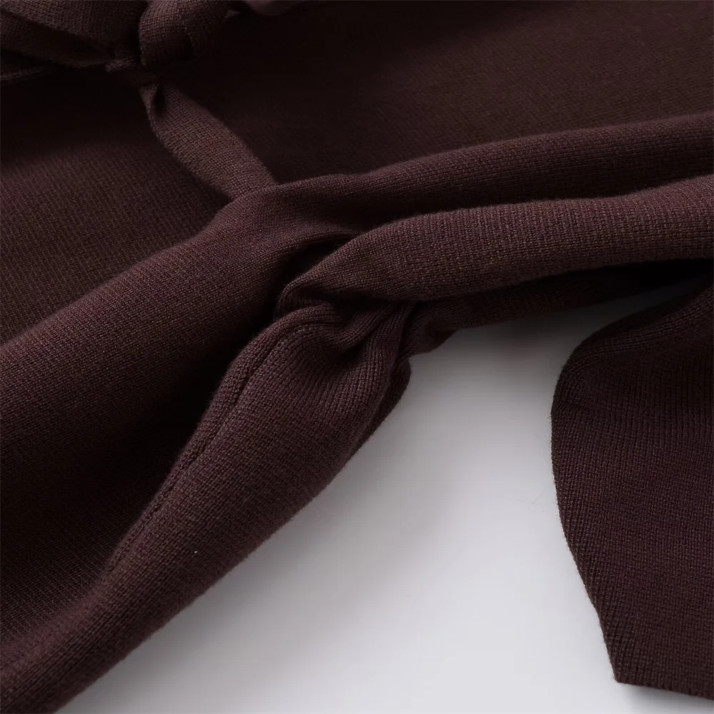 Women’s Autumn Bubble Sleeve Knit Top - Image 5