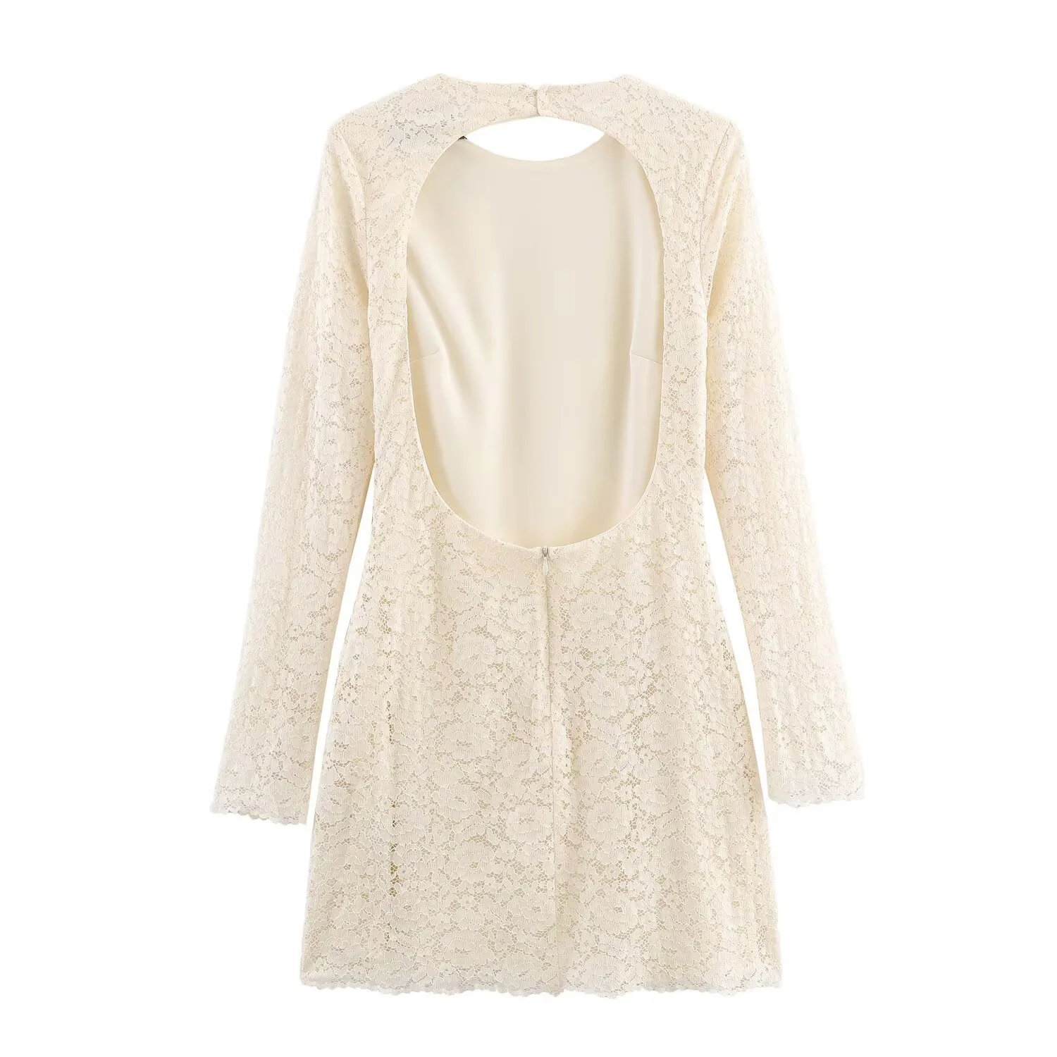 2025 Winter Slim Lace Short Dress - Image 2