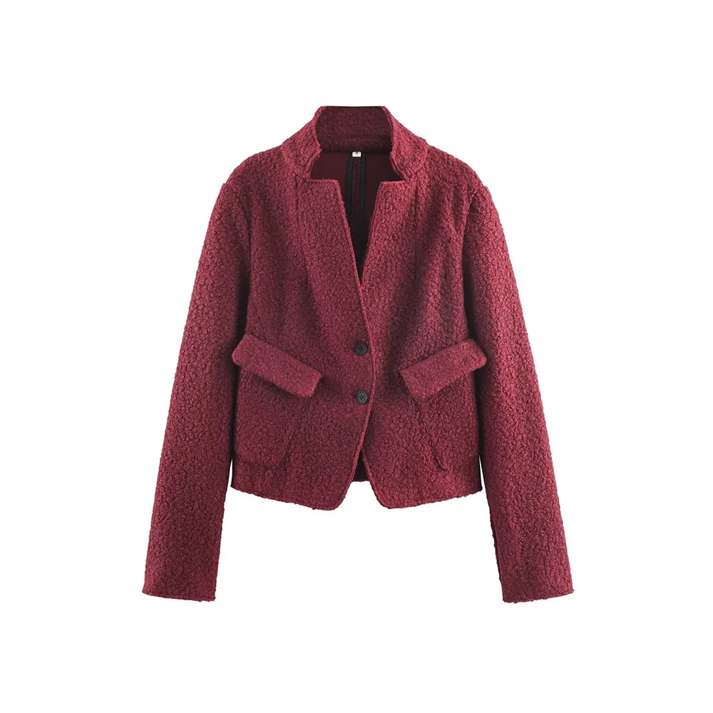 Autumn Slim Fit Wool Loop Coat