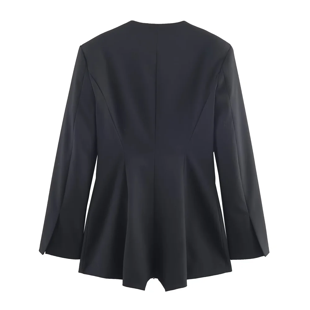 Autumn Double-Breasted Suit Jumpsuit - Image 2