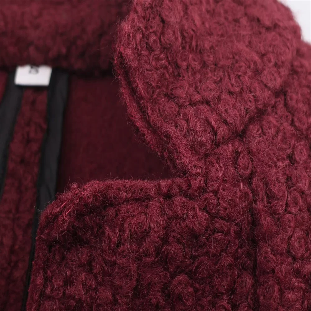 Autumn Slim Fit Wool Loop Coat - Image 3