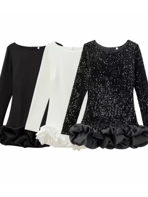 Women’s Long Sleeve Ballet Style Dress