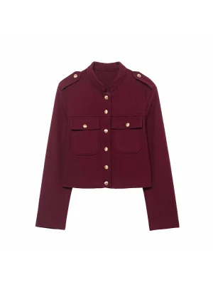 Women’s Casual Stand Collar Autumn Jacket
