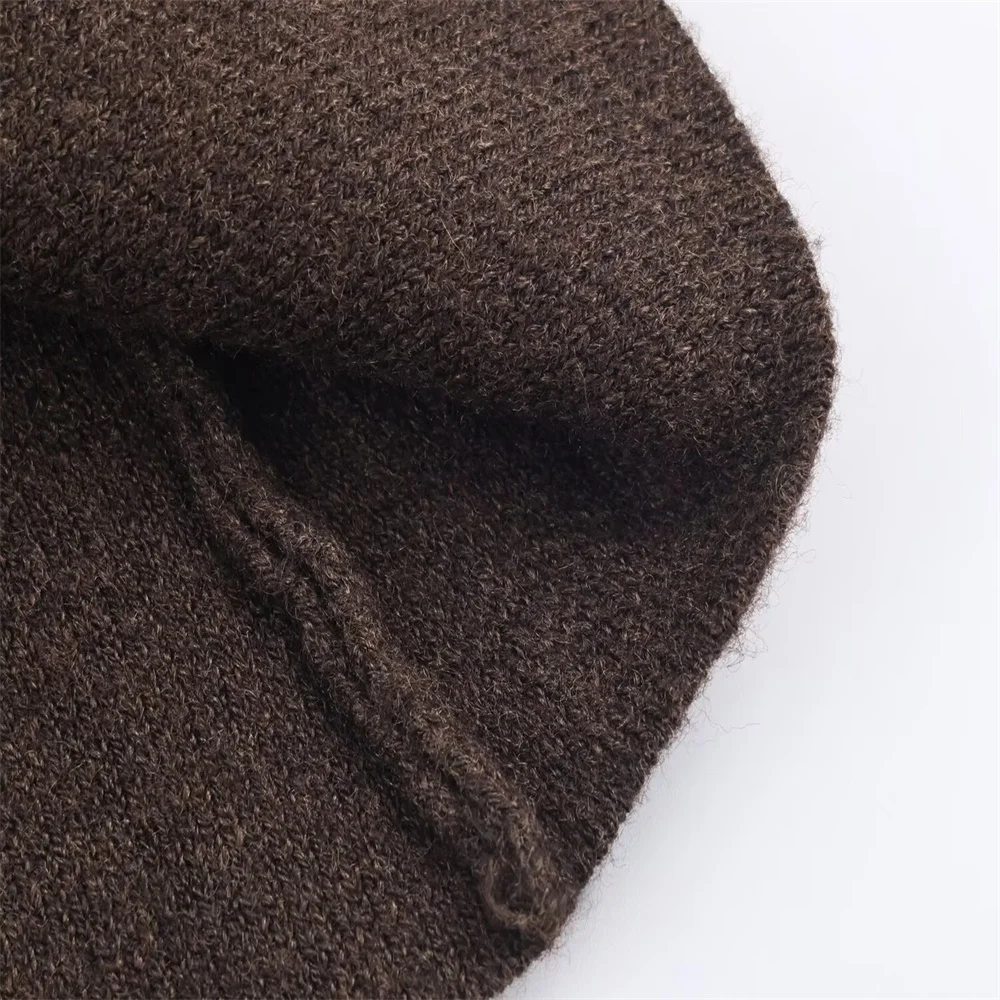 Women’s Winter Belted Knitted Coat - Image 6