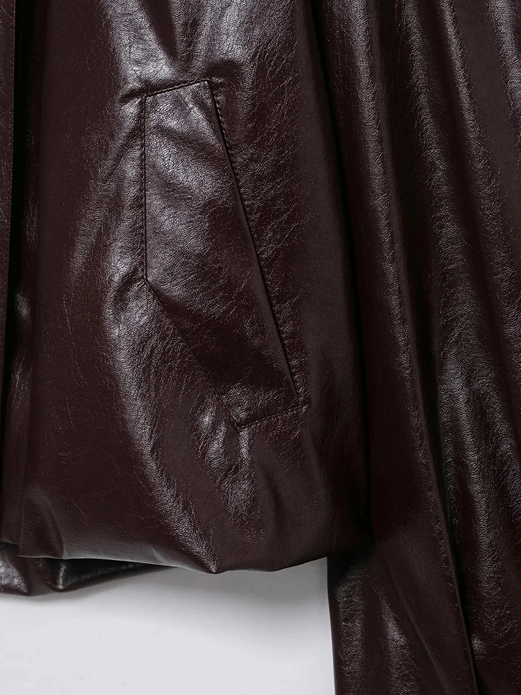 Women’s Casual Leather Pilot Jacket - Image 5