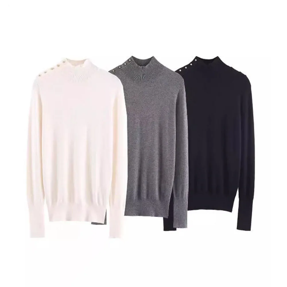 Women's Commuter Style Long Sleeve Knit Top