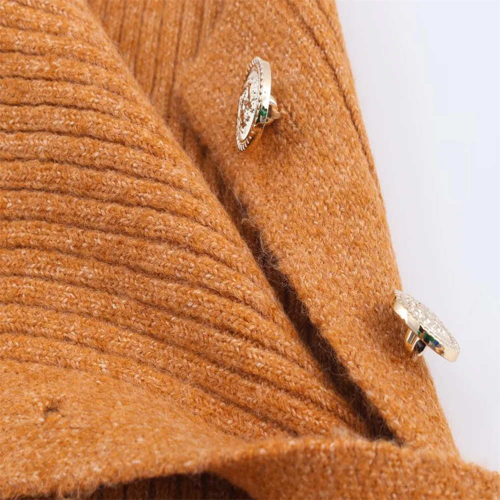 Autumn/Winter Shoulder Button Knit Top - Image 5