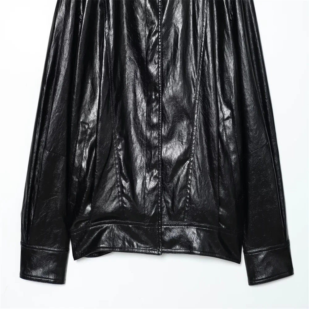 Autumn Loose High-Neck Pilot Jacket - Image 6