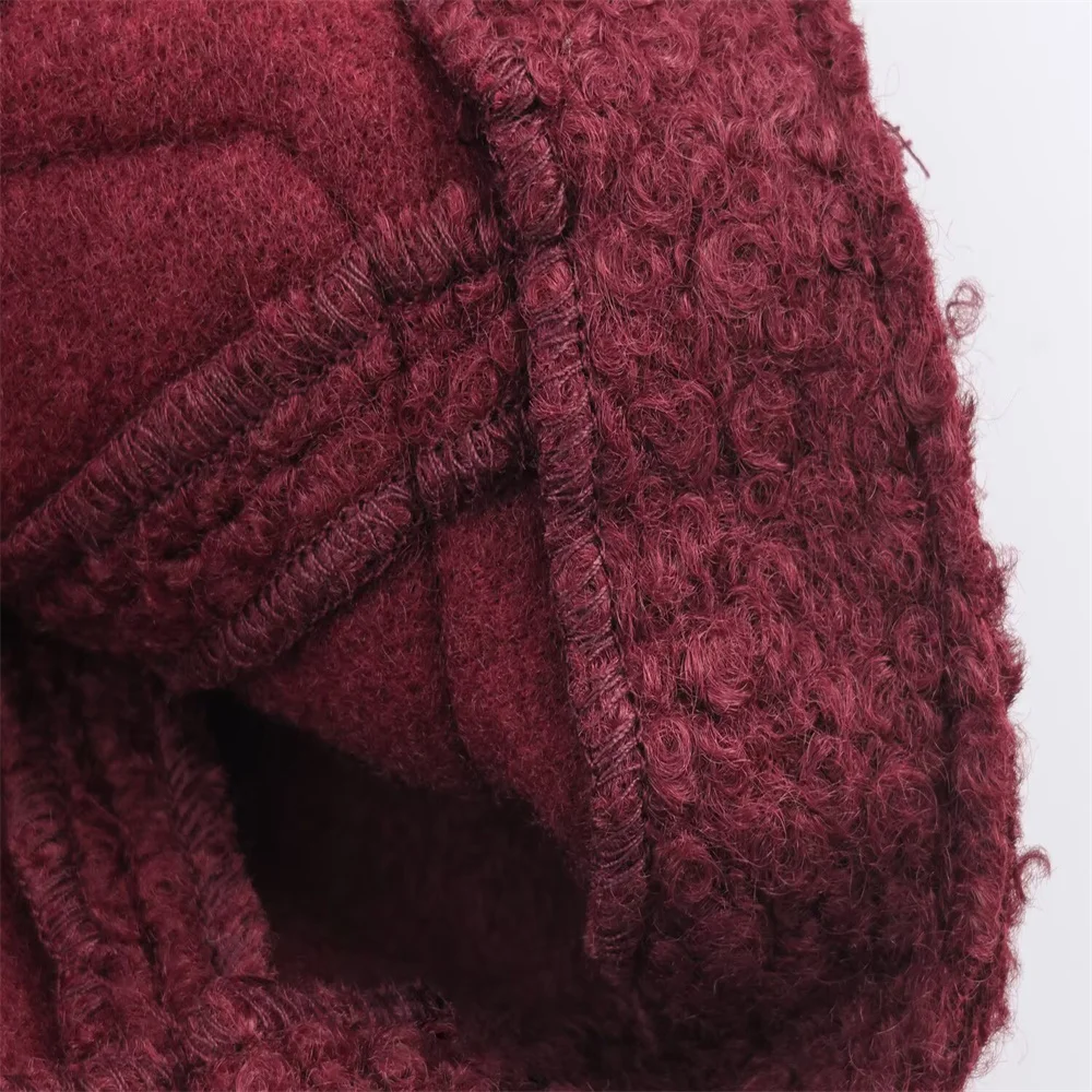 Autumn Slim Fit Wool Loop Coat - Image 5