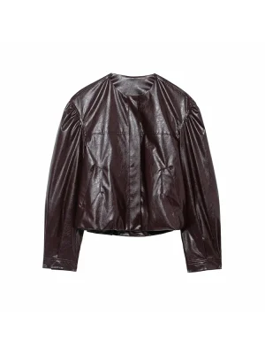 Women’s Casual Leather Pilot Jacket