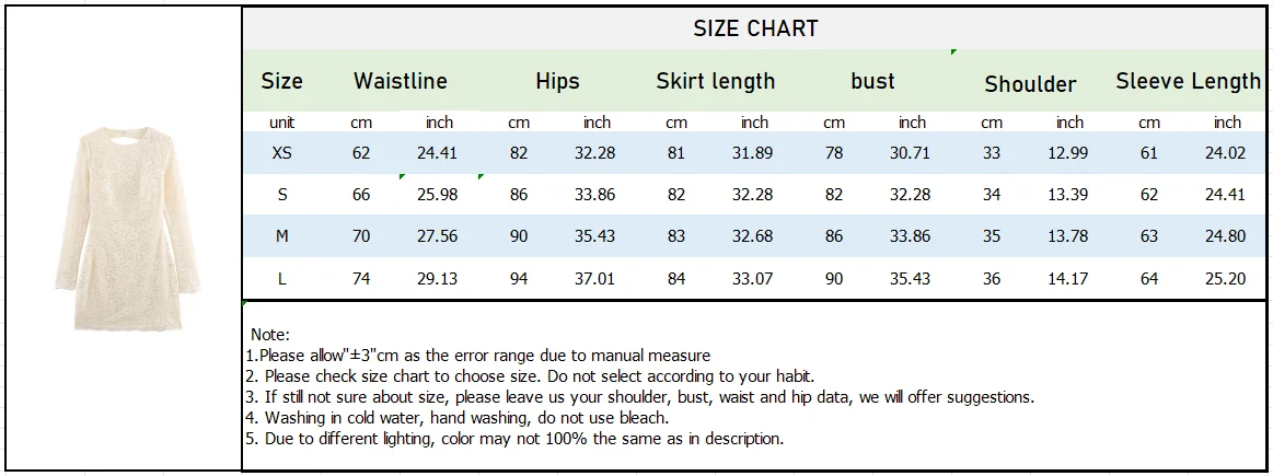 Autumn French Lace Short Dress - Image 7