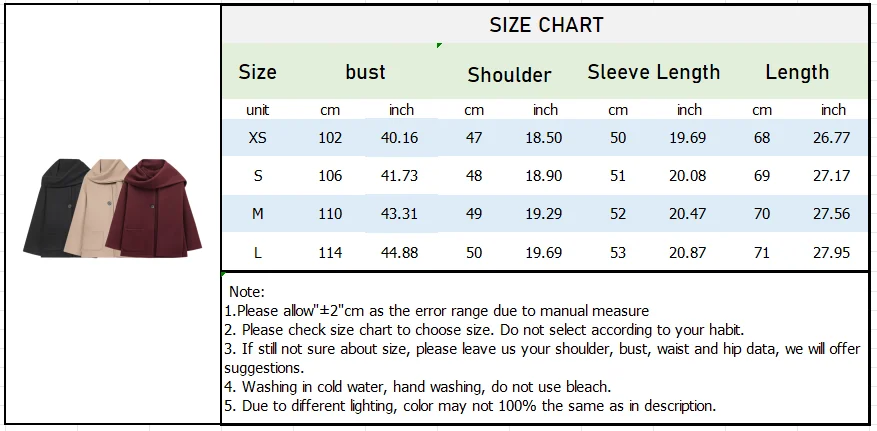 Winter Women’s Blend Coat with Scarf - Image 7