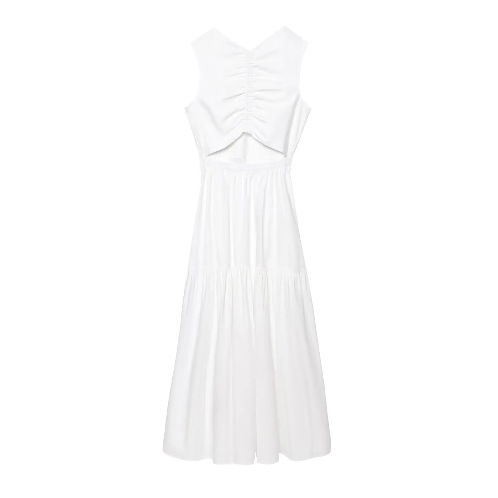 Women’s Sleeveless Folded Summer Dress - Image 2