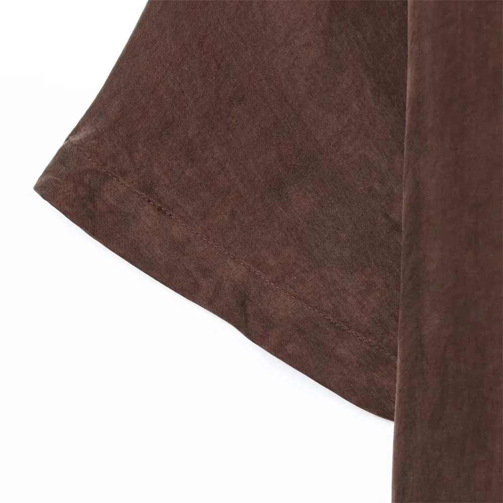 Women’s Drape Collar Shirt with Buckle - Image 6