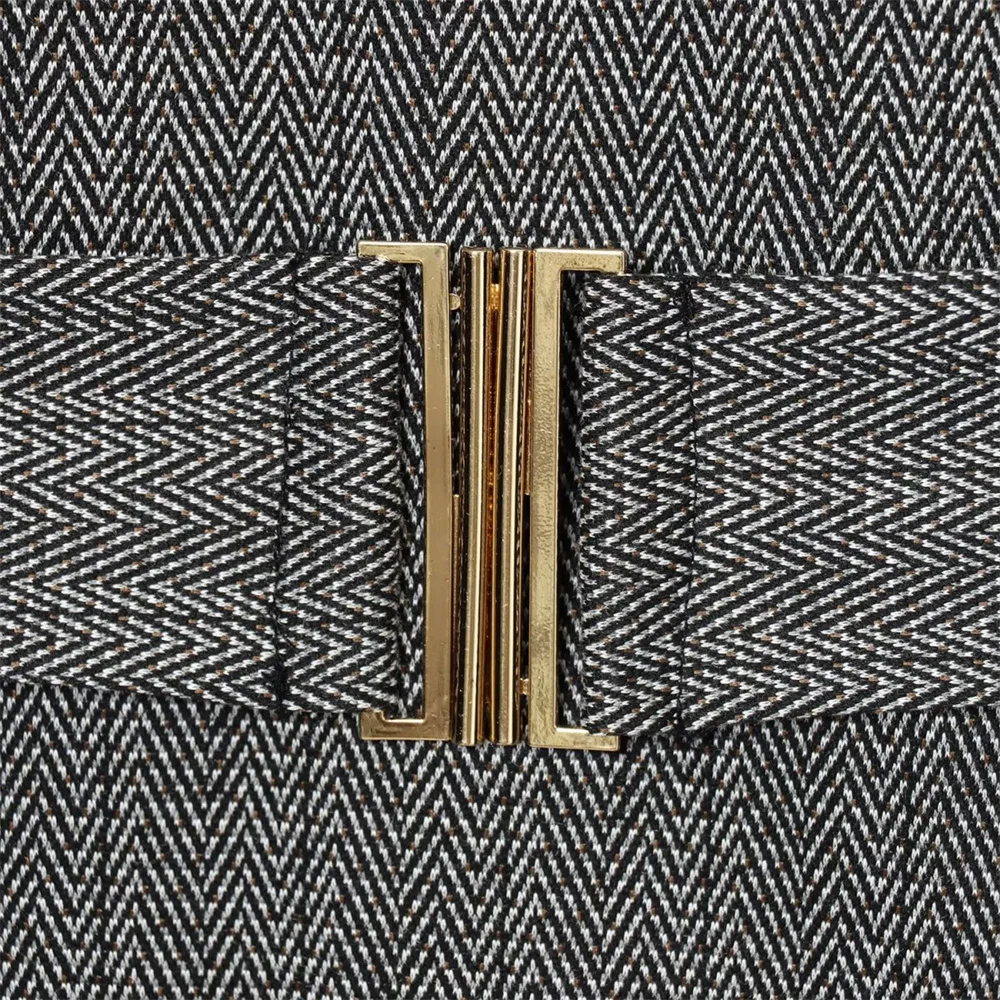 Women’s Slim Fit Sleeveless Twill MIDI Dress - Image 6