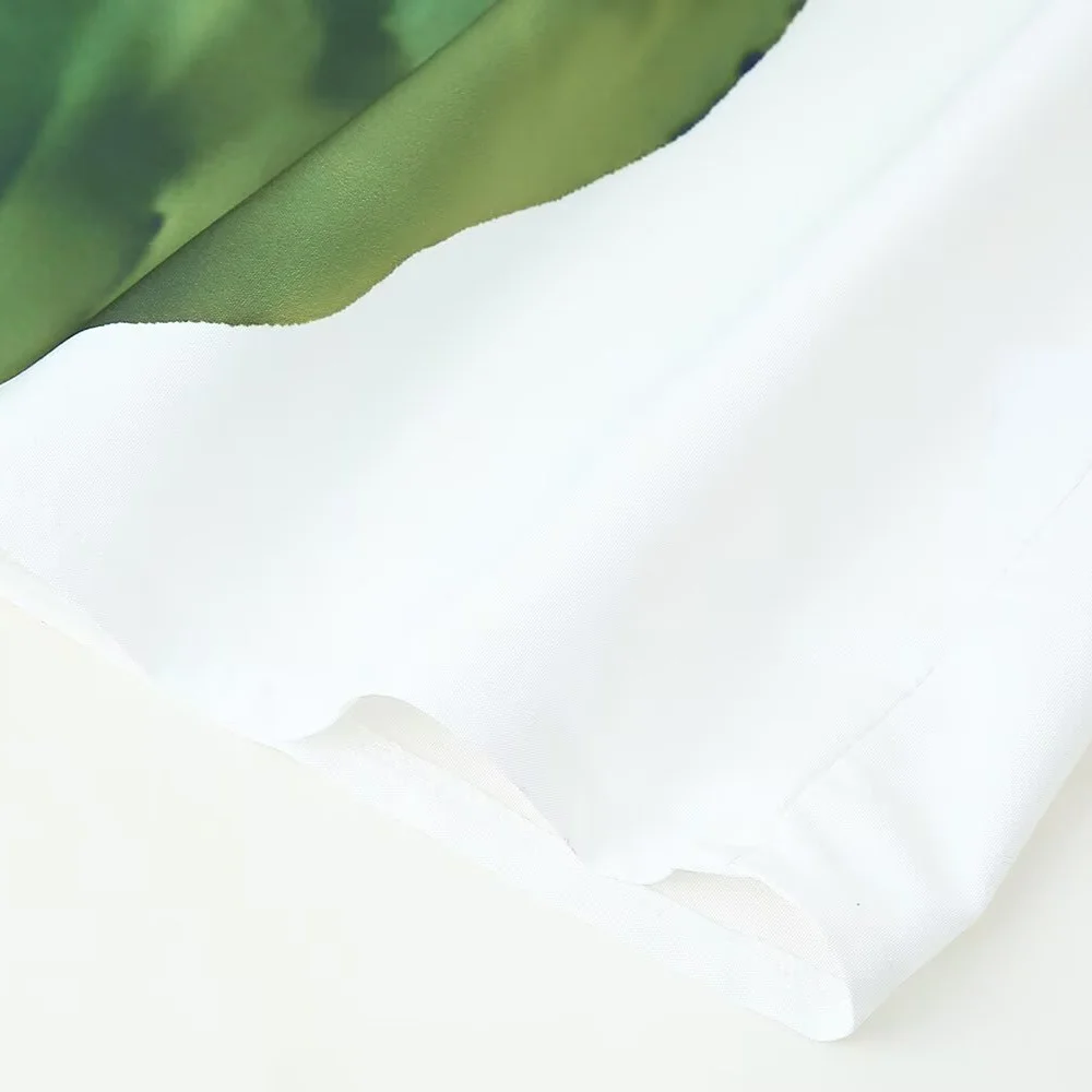 Women’s One-Shoulder Printed Dress with Backless Detail - Image 4