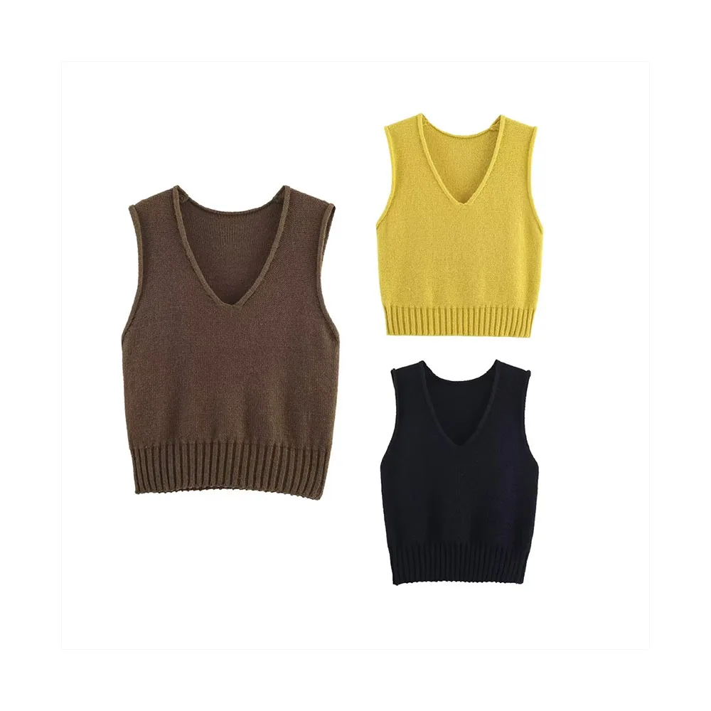 Autumn Women’s Simple V-Neck Vest