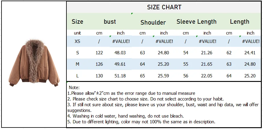 Women’s Autumn Faux Fur Collar Cotton Jacket - Image 7