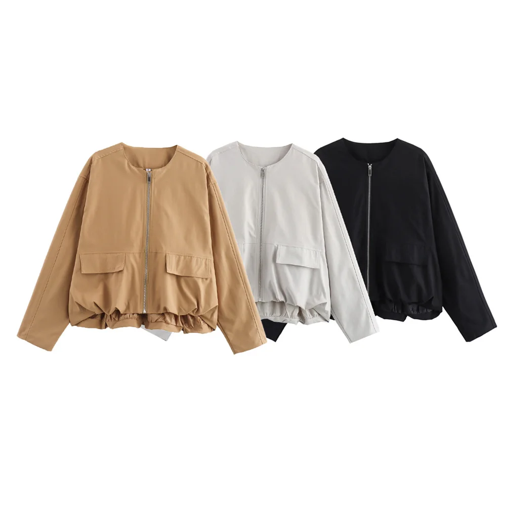 Autumn Women’s Tri-Color Flight Jacket