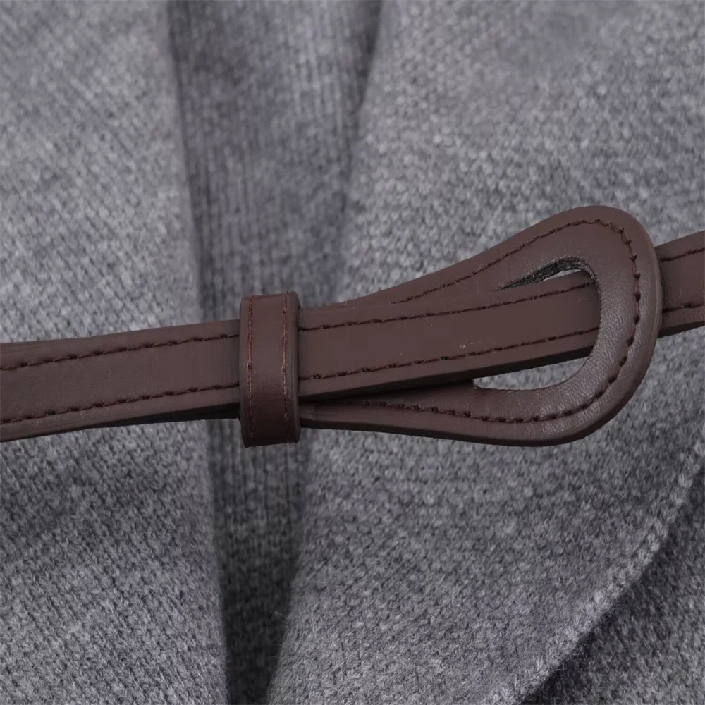 Autumn Women’s Belted Knitted Coat - Image 5